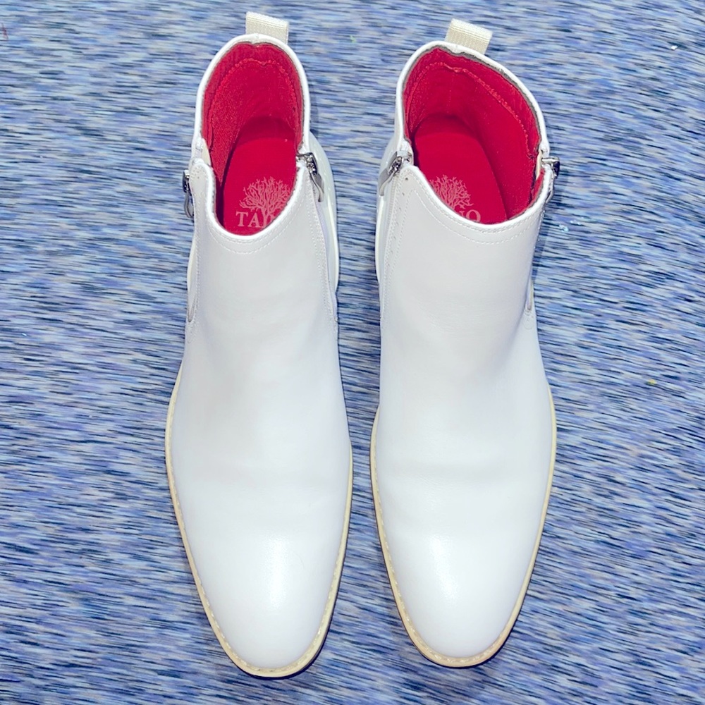 White Ankle boots